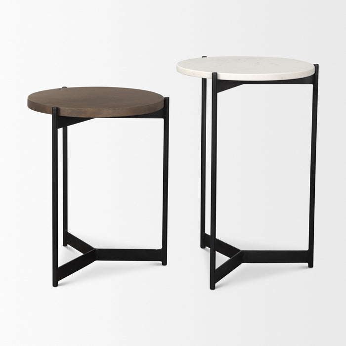 Table d'appoint en marbre Danica de Renwil