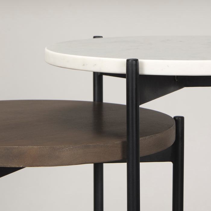 Table d'appoint en marbre Danica de Renwil