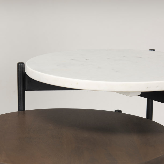 Table d'appoint en marbre Danica de Renwil