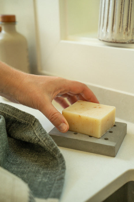Dots Concrete Soap Dish