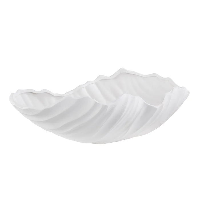 Darius Matte White Ceramic Decorative Bowl