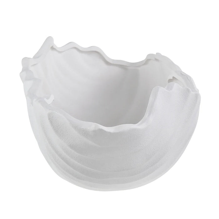 Darius Matte White Ceramic Decorative Bowl