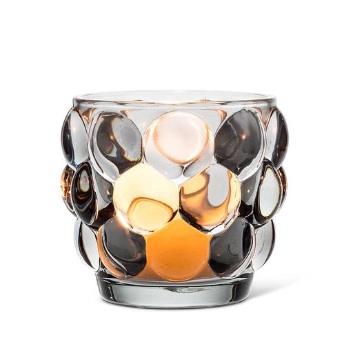 Abbott Collection Bubble Glass Votive — Grey Set of 6 - Candle Holders