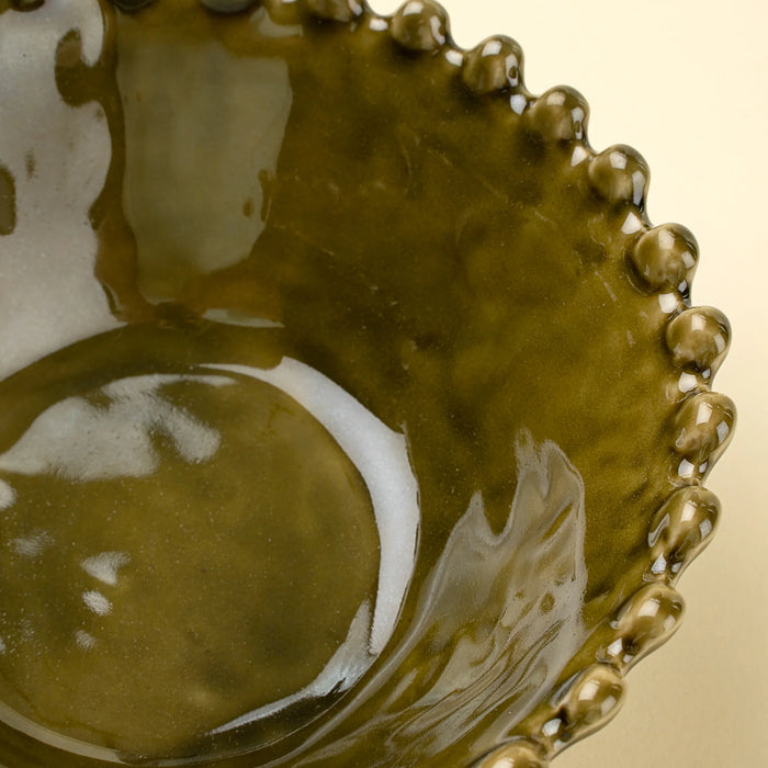 Merida Stoneware Bowls, Green | Set of 4