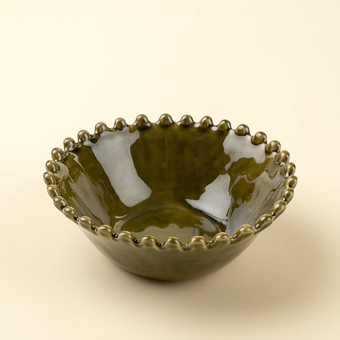 Merida Stoneware Bowls, Green | Set of 4