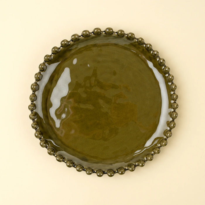 Merida Stoneware Salad Plates, Green | Set of 4