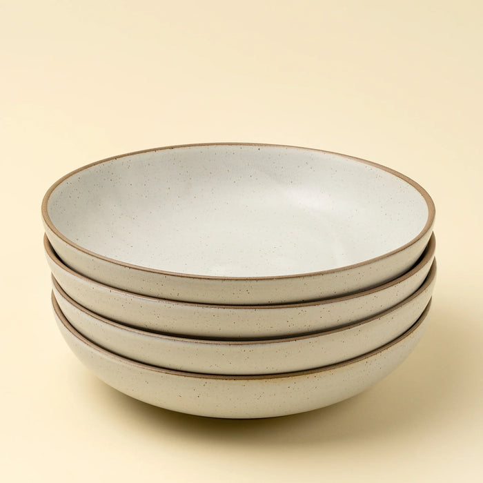 Indaba’s Rowe Stoneware Pasta Bowls, Ivory | Set of 4