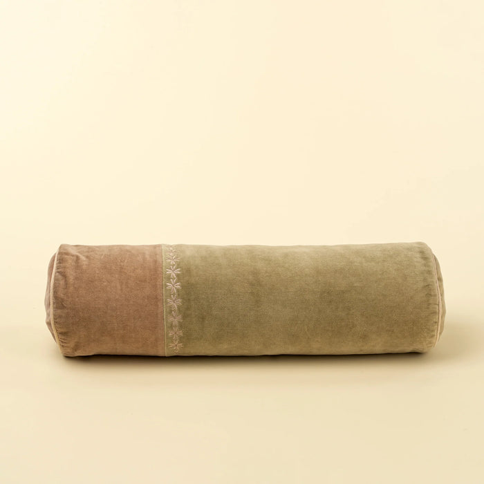 Snowflake Velvet Bolster Pillow