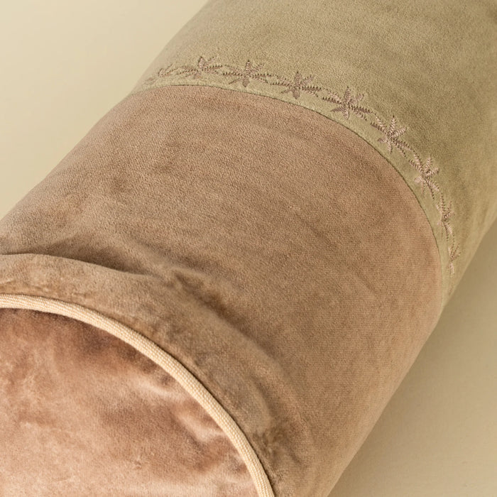 Snowflake Velvet Bolster Pillow