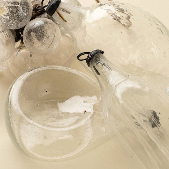 Recycled Glass Bubble Bunch Ornament, Clear