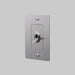 Buster + Punch 1-Gang Toggle Switch – Linear - Steel / With Logo - 1G Toggle