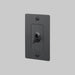 Buster + Punch 1-Gang Toggle Switch – Linear - Smoked Bronze / Without Logo - 1G Toggle