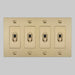 Buster + Punch 4-Gang Toggle Switch – Linear - 4G Toggle