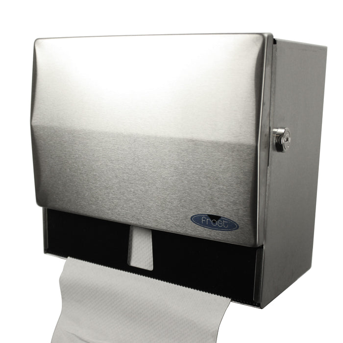 Frost 103-1 Universal Towel Dispenser with Lock, Stainless Steel