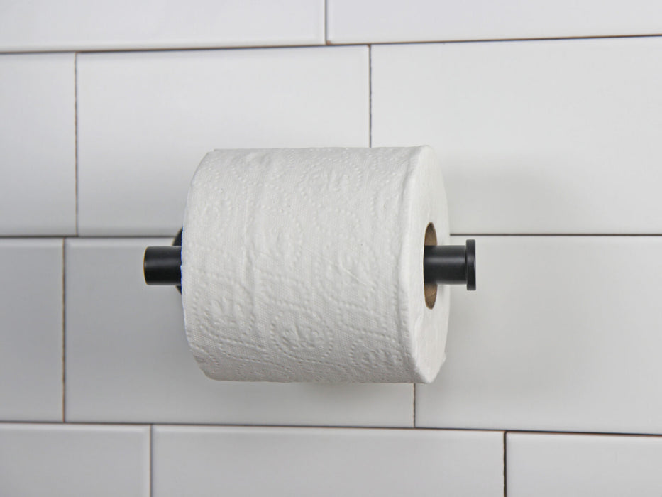 Distributeur de papier toilette simple Frost 1131 à montage en surface, noir mat