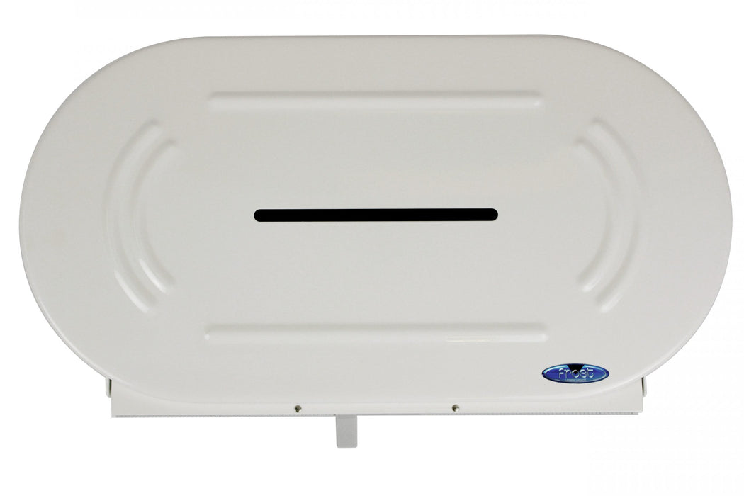 Distributeur double de papier toilette Jumbo universel Frost 170, blanc