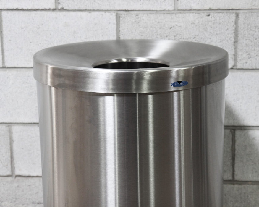Corbeille de déchets pour hall d'entrée en acier inoxydable 310 Frost