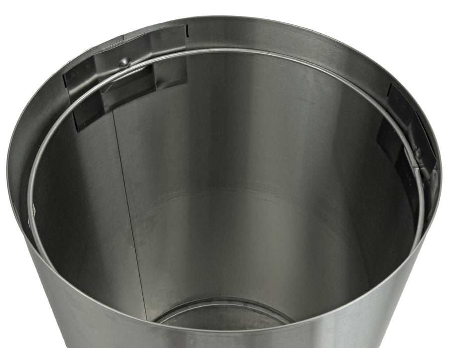 Corbeille de déchets pour hall d'entrée en acier inoxydable 310 Frost