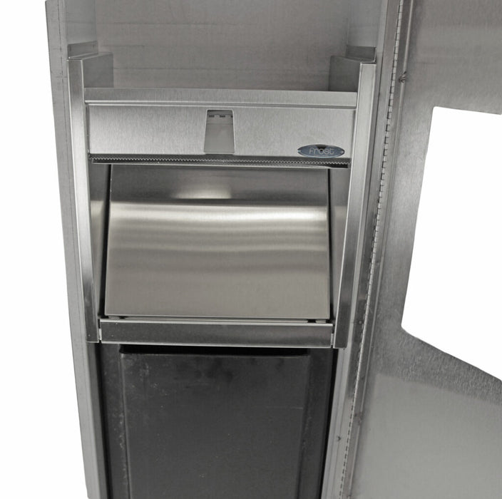 Distributeur et poubelle combinés en acier inoxydable Frost 400