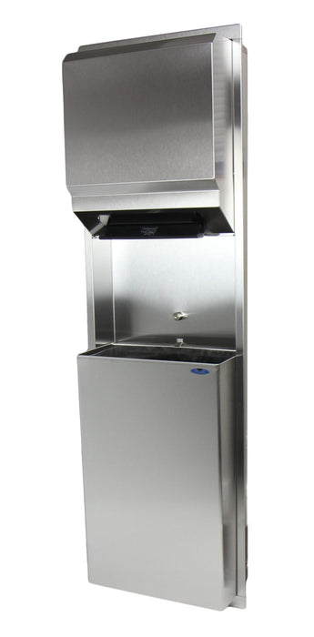 Frost 422 Stainless Steel Control Roll Combination Towel/Waste Receptacle