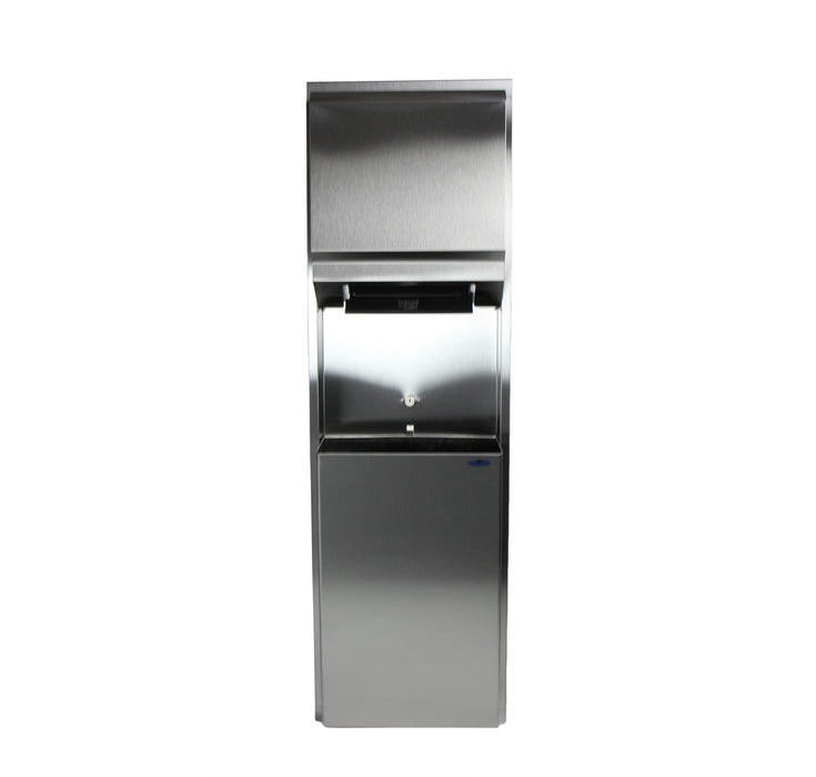 Frost 422 Stainless Steel Control Roll Combination Towel/Waste Receptacle