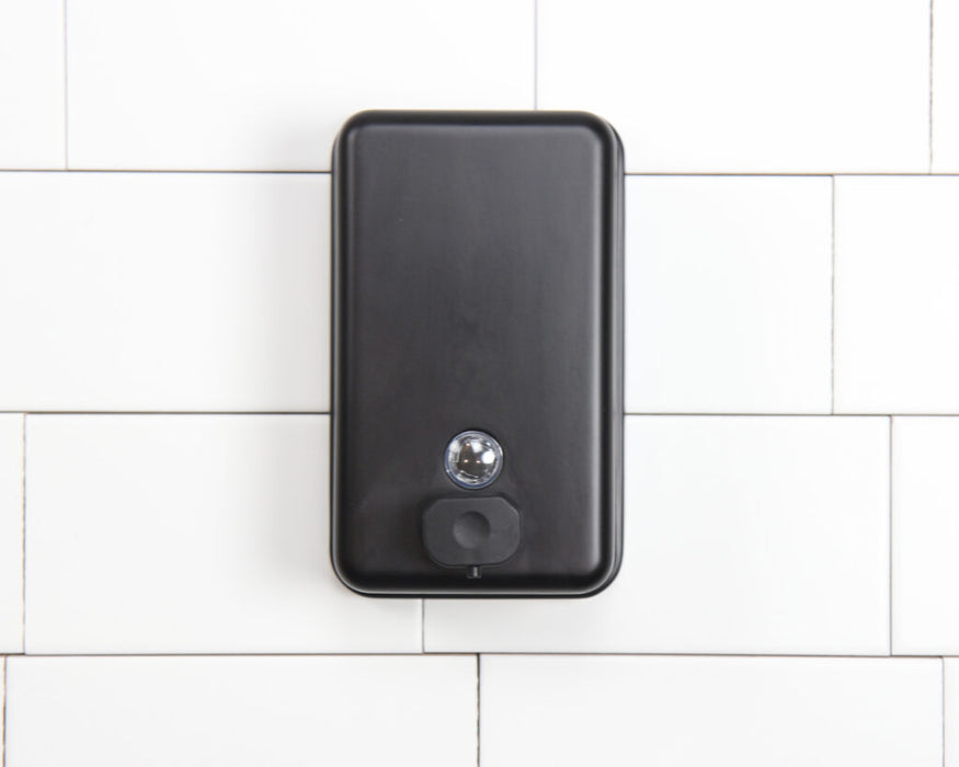 Distributeur universel de savon liquide Frost 708-BLK de type réservoir, noir mat