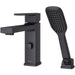 Deckard 1-Handle Roman Tub Faucet and Hand Shower - Matte Black - Tub Faucet