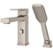 Deckard 1-Handle Roman Tub Faucet and Hand Shower - Brushed Nickel - Tub Faucet