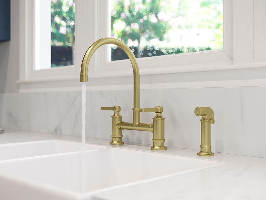 Port Haven 2-Handle Bridge Kitchen Faucet - Bridge