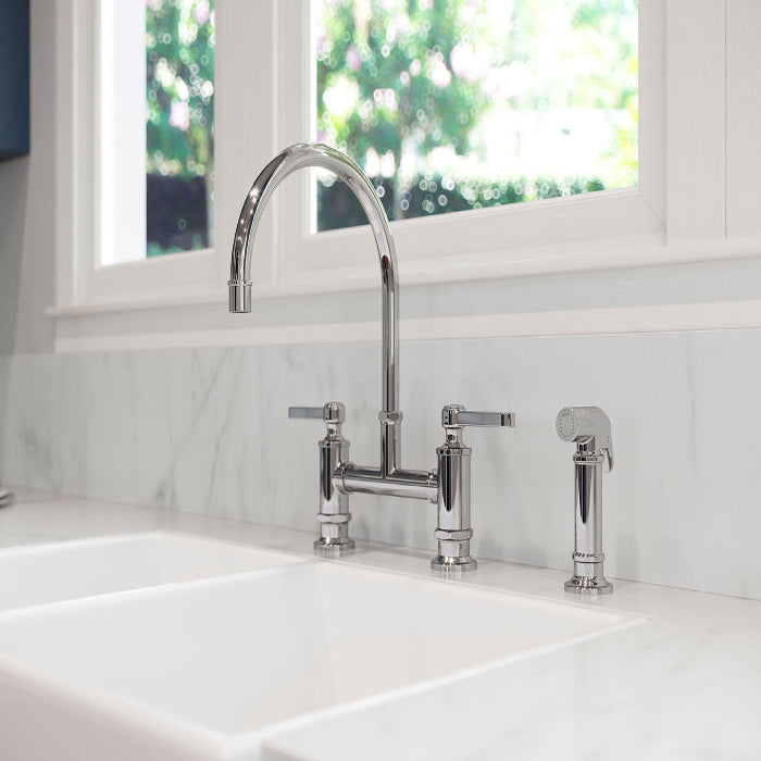 Port Haven 2-Handle Bridge Kitchen Faucet - Bridge