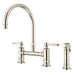 Port Haven 2-Handle Bridge Kitchen Faucet - Polished Nickel - Bridge