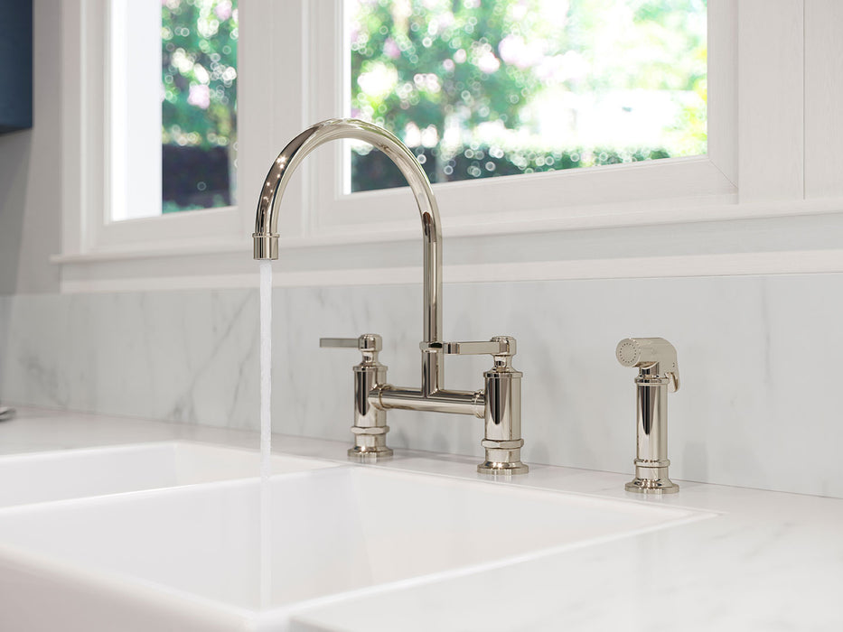Port Haven 2-Handle Bridge Kitchen Faucet - Bridge