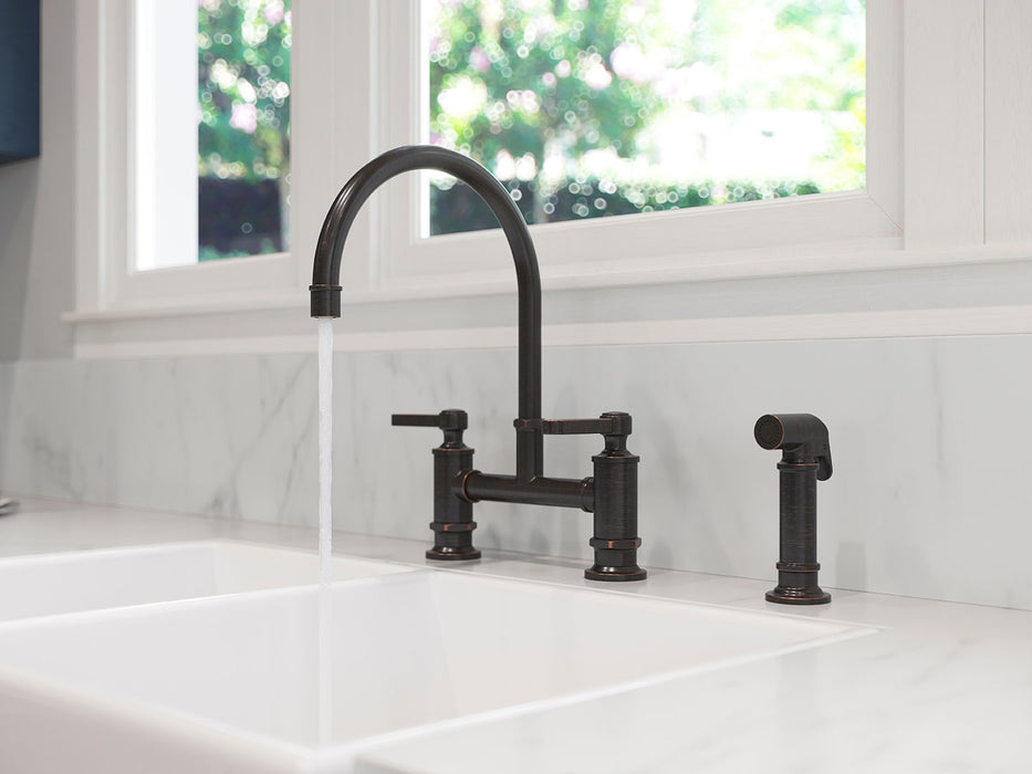 Port Haven 2-Handle Bridge Kitchen Faucet - Bridge