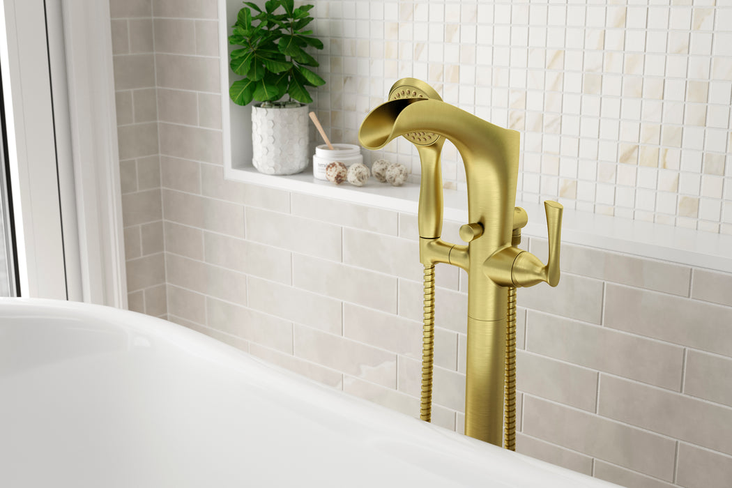 Rhen Free-Standing Tub Filler - Tub Filler
