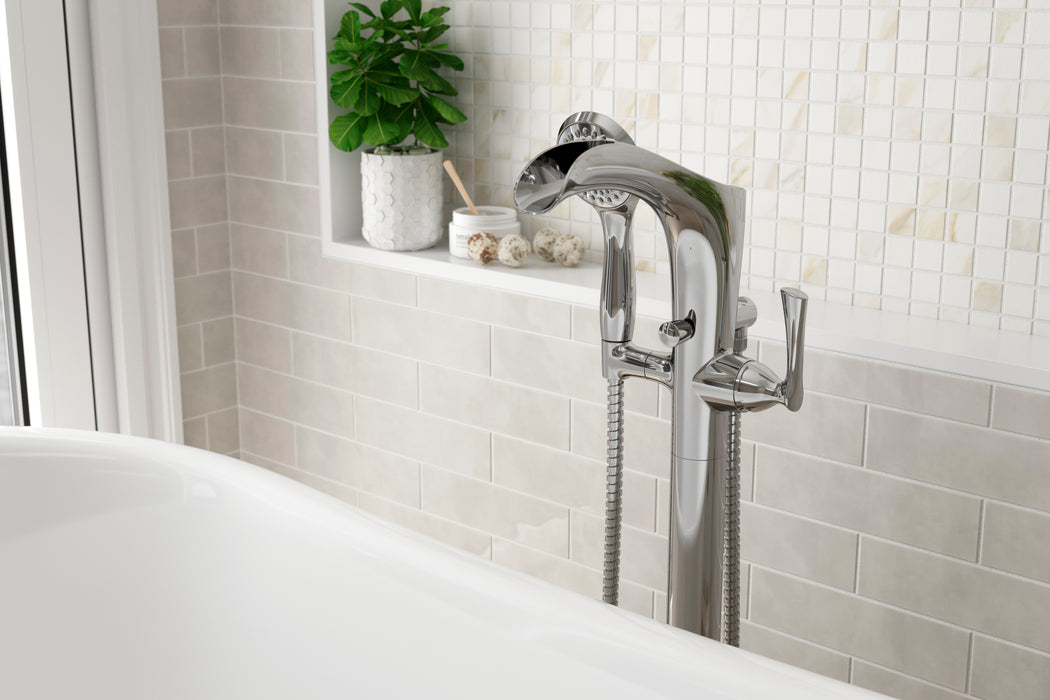 Rhen Free-Standing Tub Filler - Tub Filler