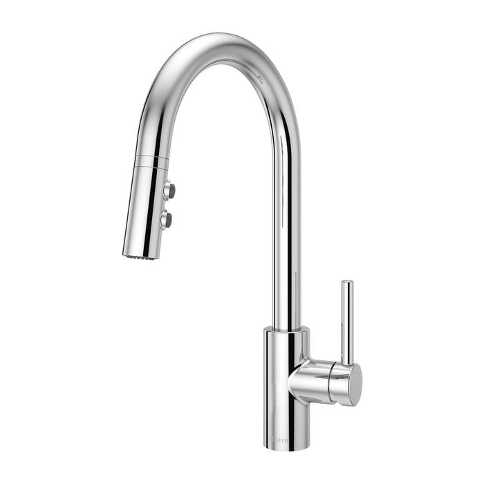 Stellen 1-Handle Pull-Down Kitchen Faucet - Polished Chrome - Pull-Down