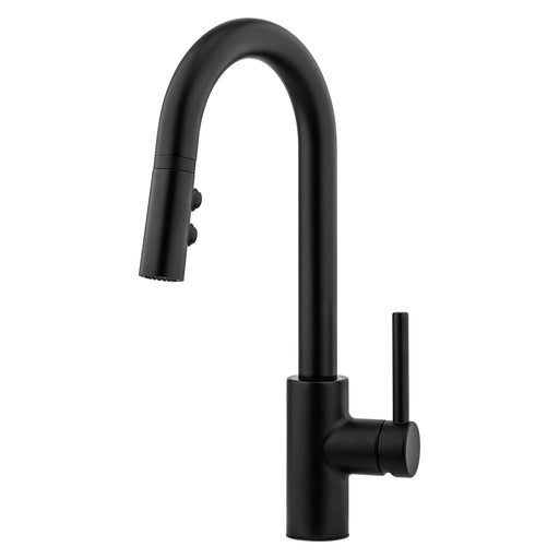 Stellen 1-Handle Pull-Down Bar & Prep Faucet - Matte Black - Bar/Prep