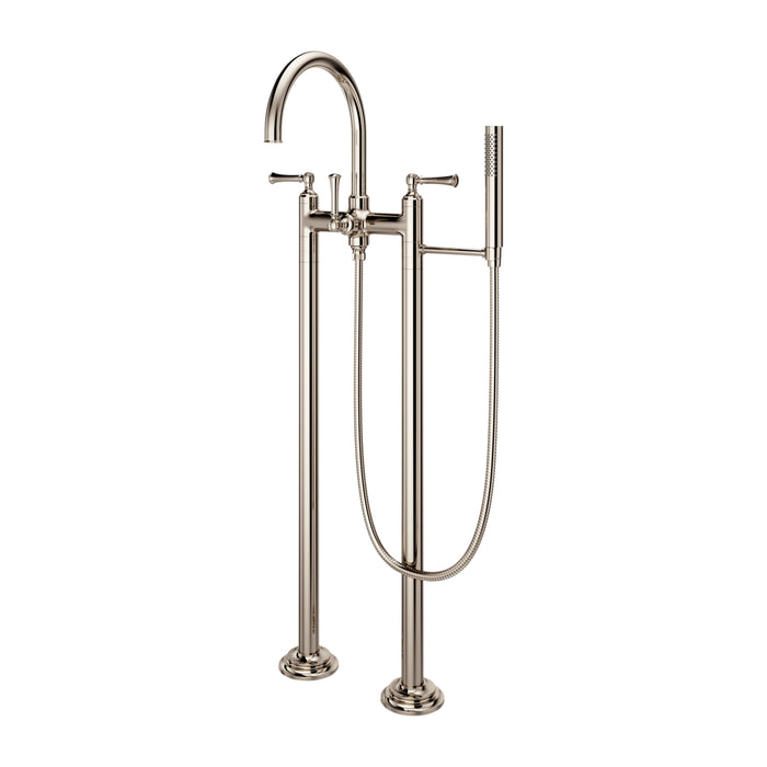 Tisbury Free-Standing Tub Filler - Polished Nickel - Tub Filler