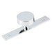 2295 Wardrobe Knob with Backplate - Chrome - Wardrobe Knob