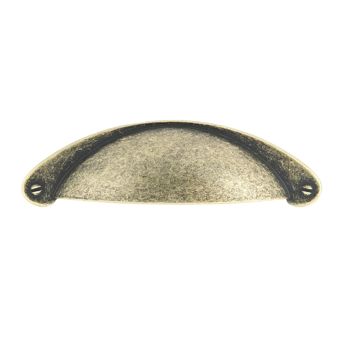 8233 Traditional Metal Cup Pull - Burnished Brass / 4’’ - Cup Pull