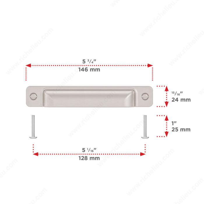 8716 Transitional Metal Cup Pull - Cup Pull