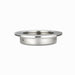 Richelieu 3402 modern recessed metal pull in brushed nickel side view showing circular recess and smooth profile.