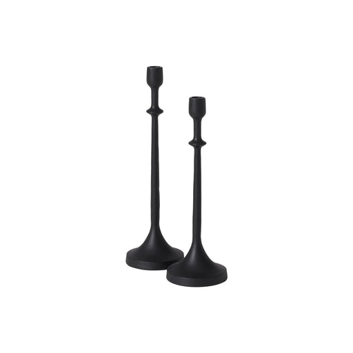 Renwil Albero Candle Holder Set – Matte Black Cast Aluminum - Candle Holders
