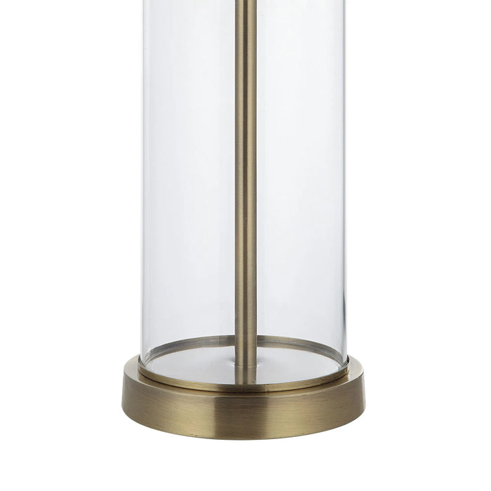 Renwil Saco Table Lamps – Clear Glass & Satin Brass (Set of 2) - Table Lamp