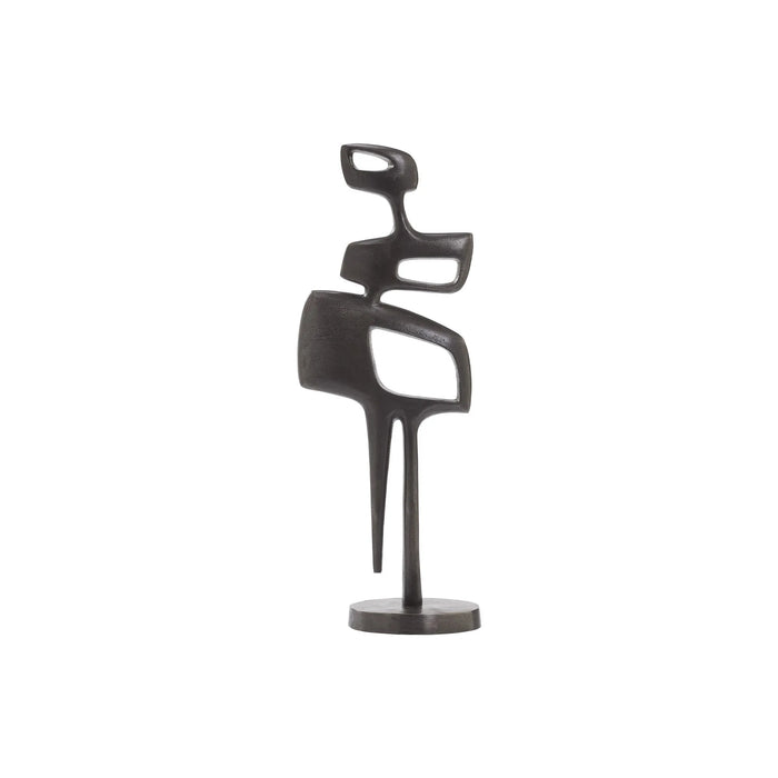 Renwil Pacino Abstract Statue – Antique Nickel - Sculpture