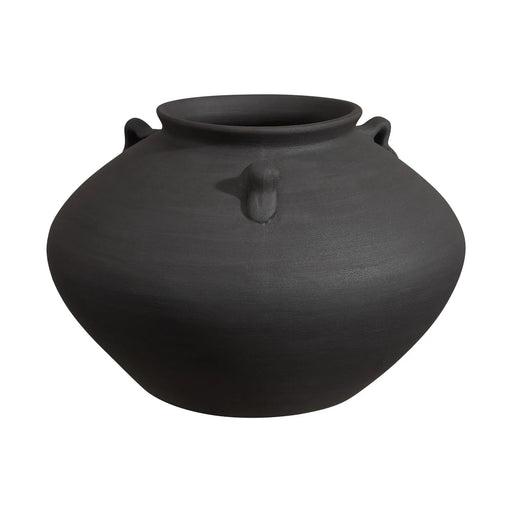 Renwil Asher Terracotta Vase – Antique Black - Vase