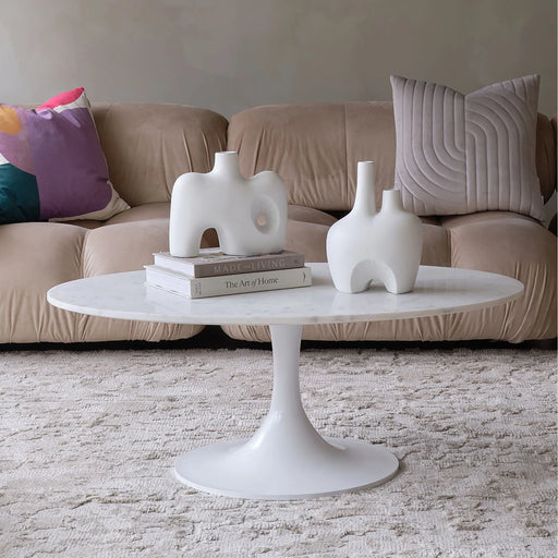 Renwil Mariner Off-White Ceramic Decorative Vase - Vase