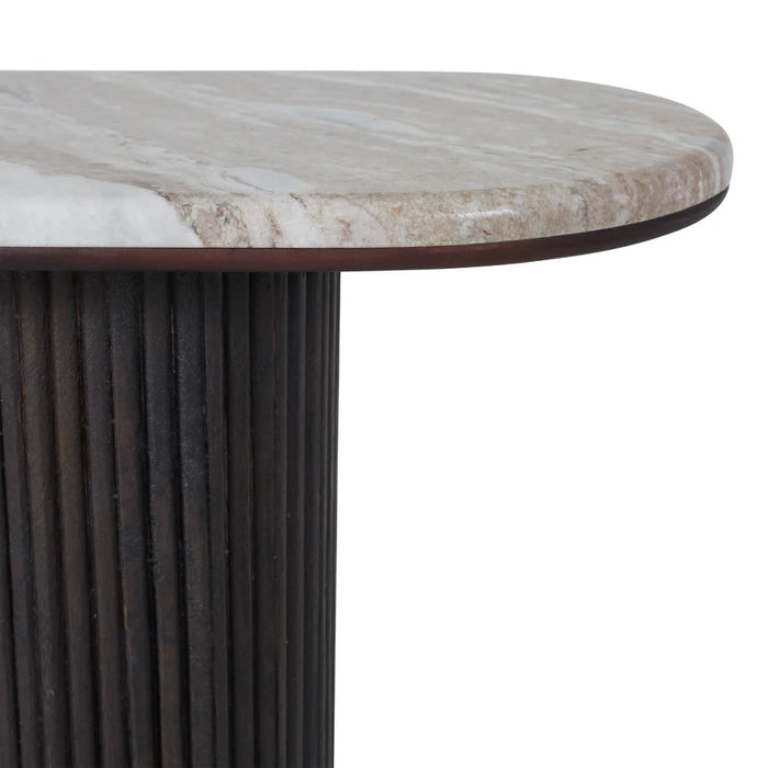 Renwil Lucente Beige Marble Console Table