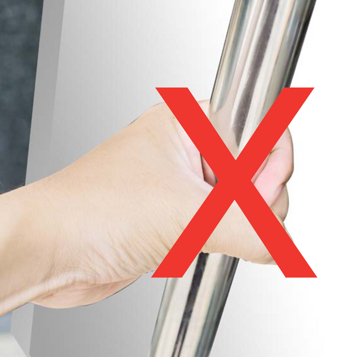 Ouvre-porte mains-libres en acier inoxydable