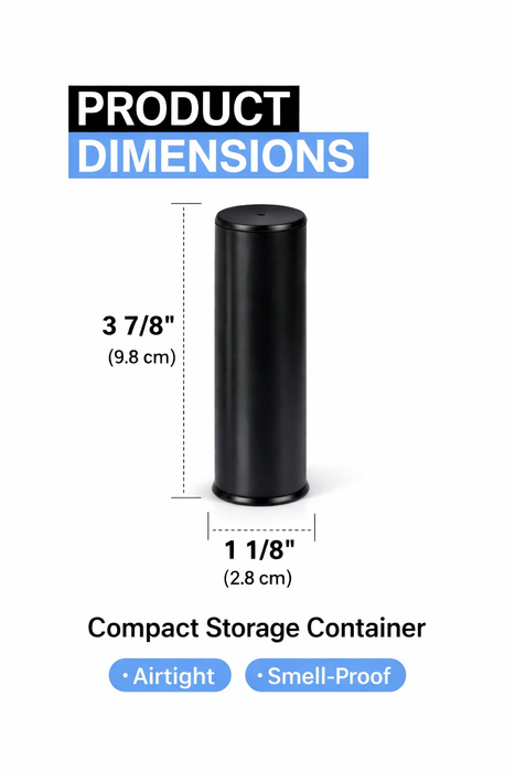 Alltrapod Black Airtight Smell-Proof Storage Container – Pack of 4